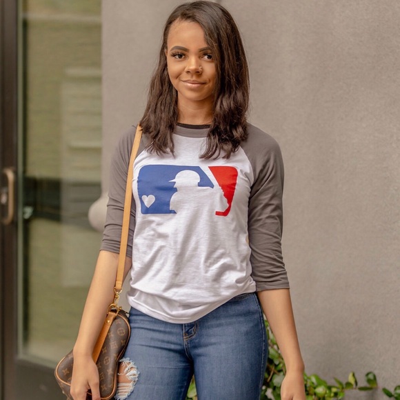 MLB heart logo Raglan - Picture 3 of 4